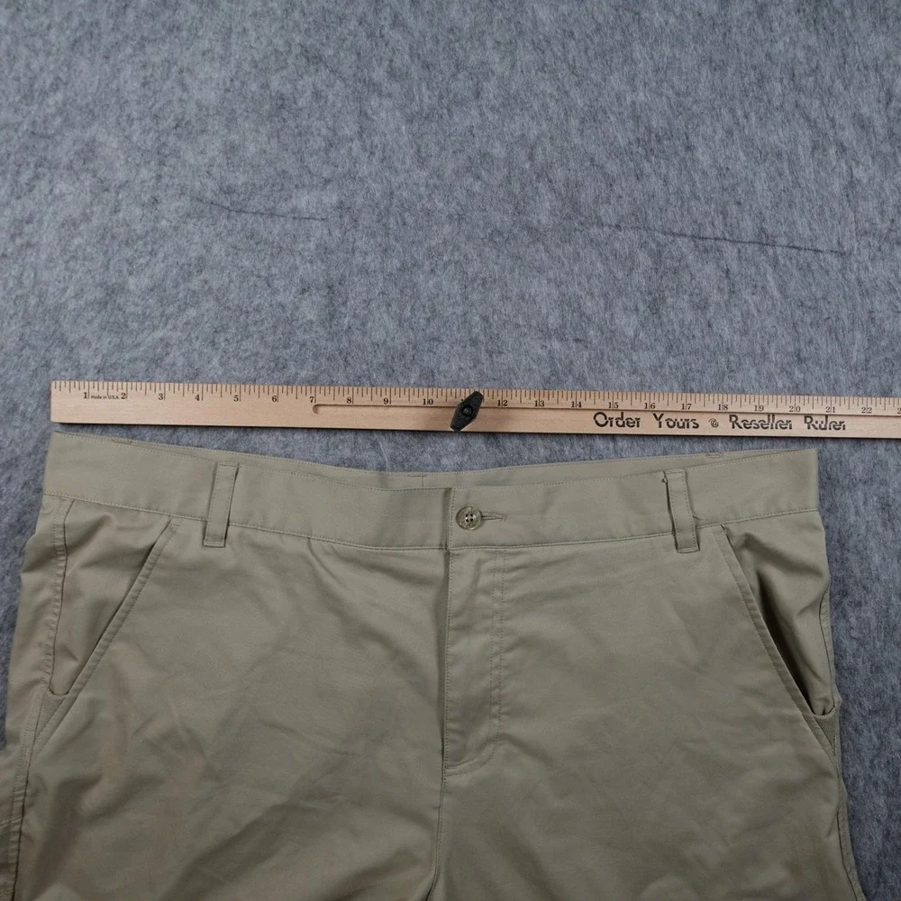 Fila‎ Shorts Mens 40 Khaki Tan Sport Golf Performance Flat Front 10